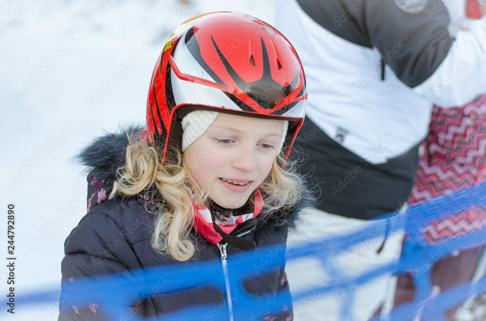 child in ski resort and nest child in ski resort and nest