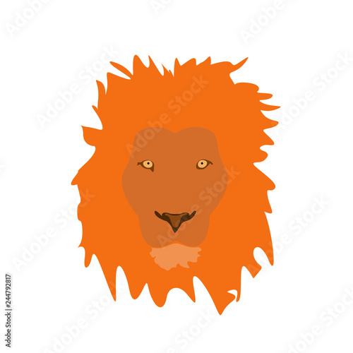 muzzle lion vector