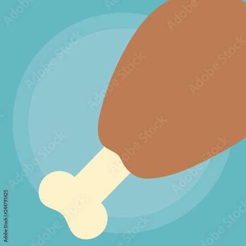 chicken thigh icon