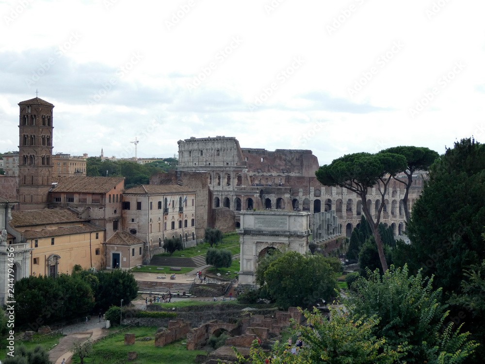 Foro Romano, en la ciudad de Roma.