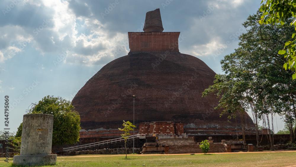 Buddhist Stupa In Anuradhapura City Sri-Lanka