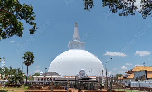 Buddhist Ruwanwelisaya Stupa In Anuradhapura City Sri-Lanka