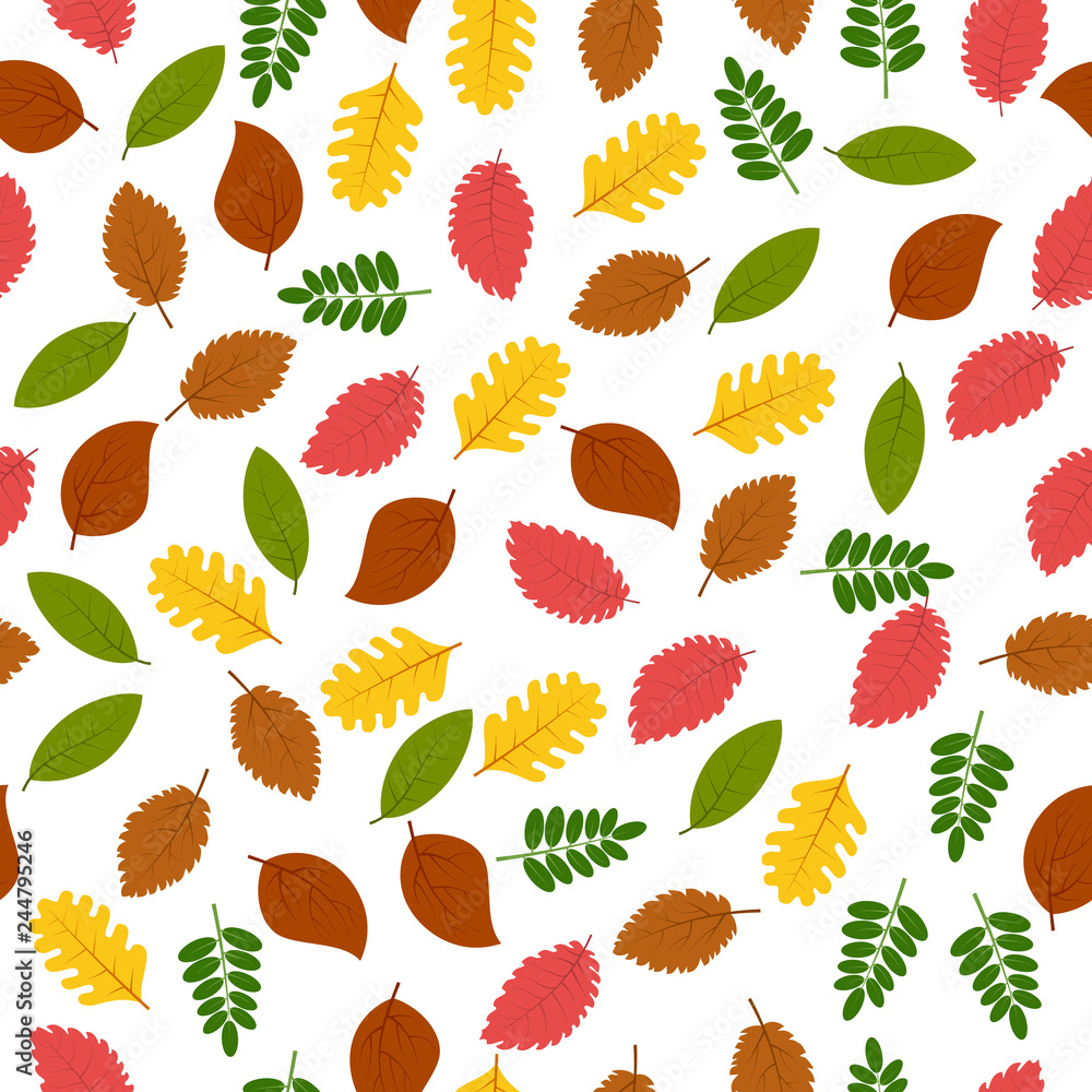 Seamless pattern with autumn leaves Seamless pattern with autumn leaves