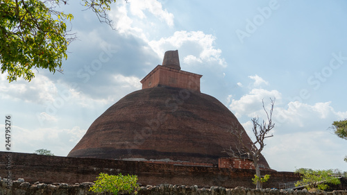 Old Buddhist Stupa In Anuradhapura City Sri-Lanka