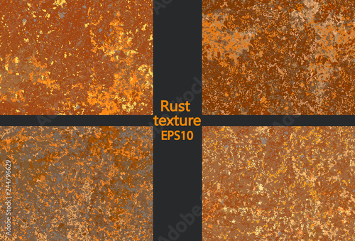 set corrosion  rusty texture, imitation of rust.