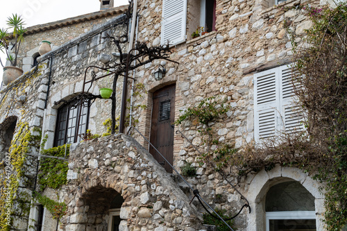 House Facade in St Paul de Vence, old city near Nice. photo