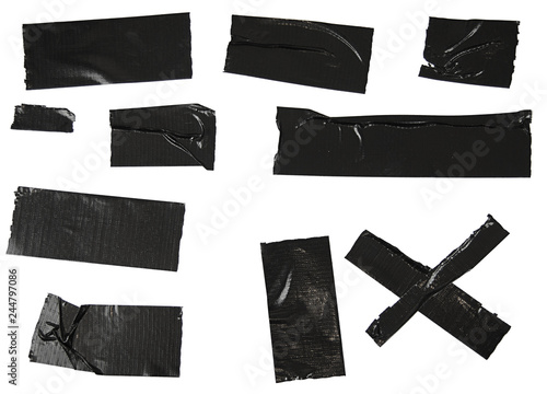 Klebeband schwarz isoliert panzertape ducttape photo