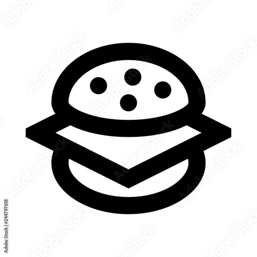 Burger fast food meat