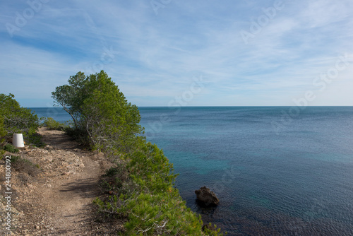 The coast of ametlla mar on the coast of tarragona photo