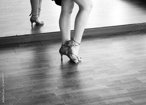 Ballroom dance salsa dancer