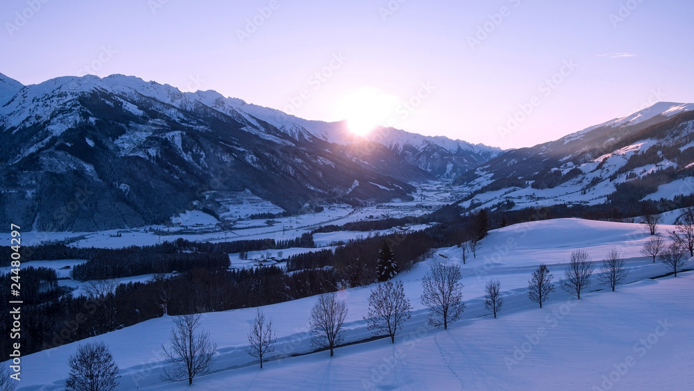 Beautiful winter nature in Austria 