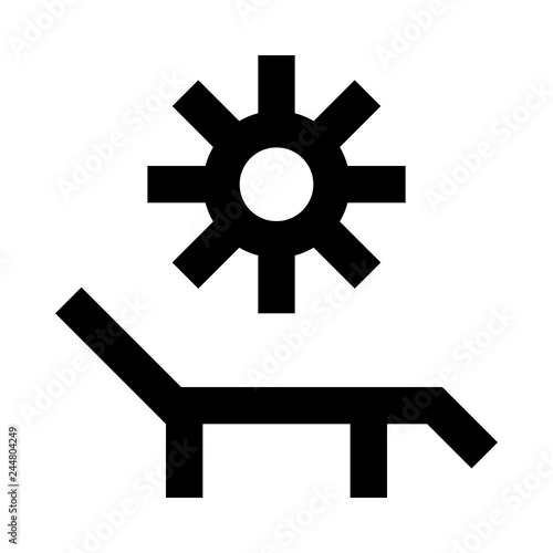 Sunbed suntan lounger