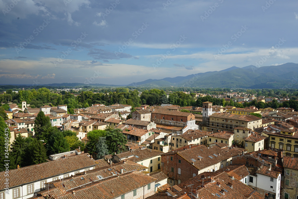 Cityscape of Lucca, Tuscany - Italy