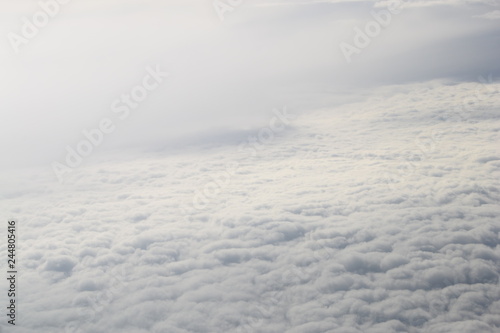 clouds are seen from above the plane