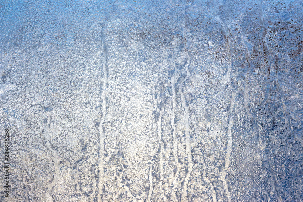 Obraz premium frosty patterns on the winter window