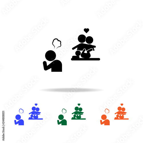 envy of a stranger's family multicolor icons
