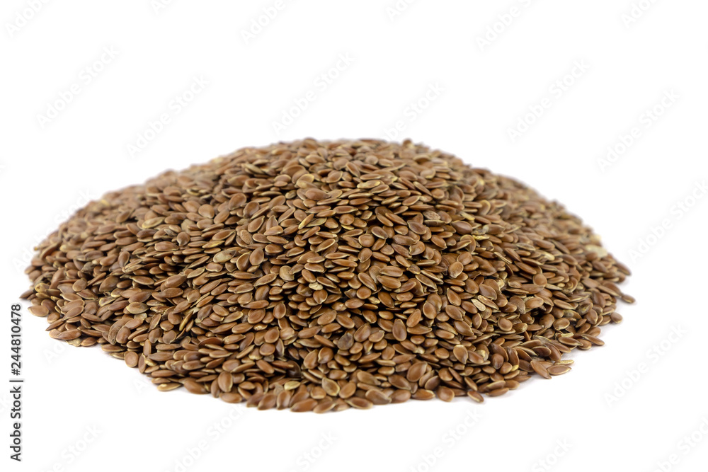 Heap of seeds of a flax. Isolated. Heap of seeds of a flax. Isolated.