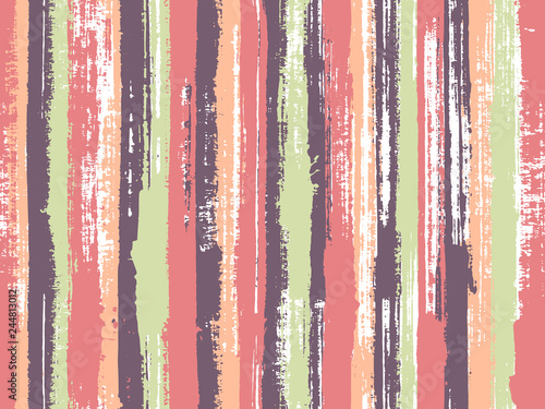 Sloopy gouache vertical lines vector pattern.