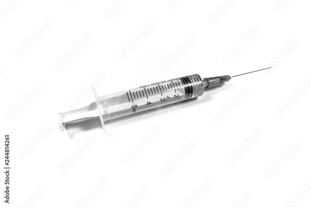 syringe ( injection ) in white background syringe ( injection ) in white background