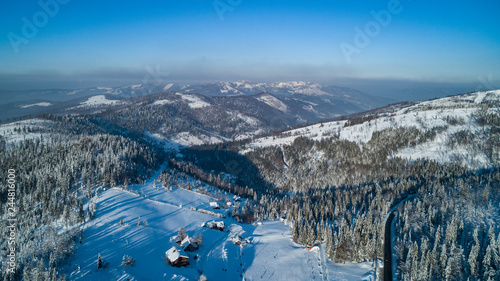 szczyrk- winter mountain landscape