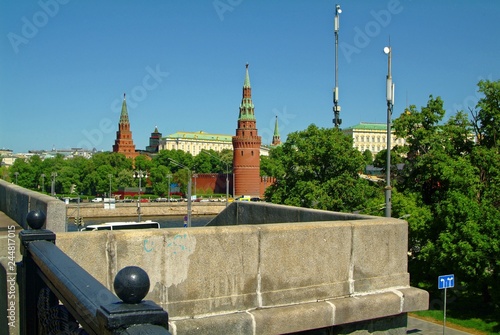 view of the Kremlin from the bridge