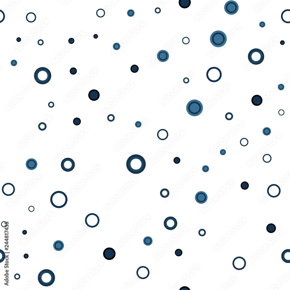 Dark BLUE vector seamless texture with disks. Dark BLUE vector seamless texture with disks.