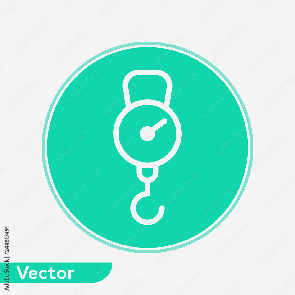 Hook scale vector icon sign symbol Hook scale vector icon sign symbol