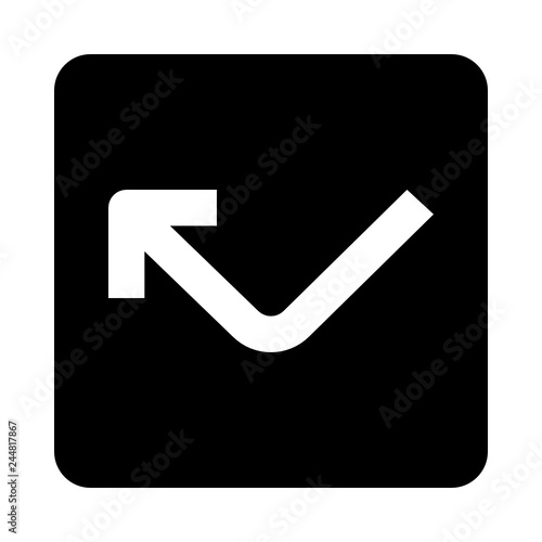 Arrow left up