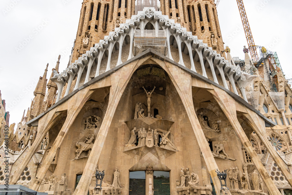 La Sagrada Familia, Holy Family Church in Barcelona, Spain