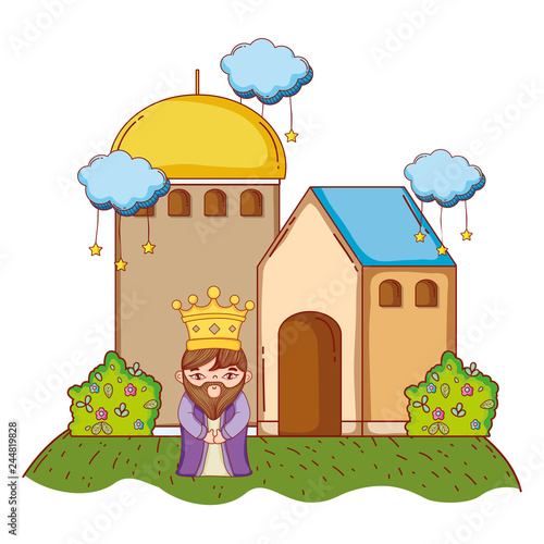 wise man king cartoon