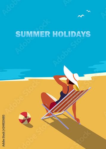 Summer holidays poster