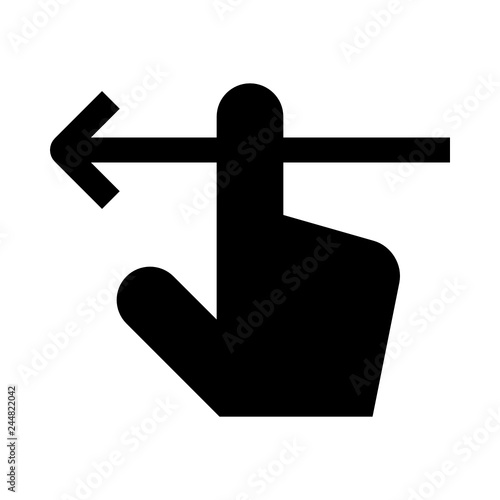 Touch gesture flick