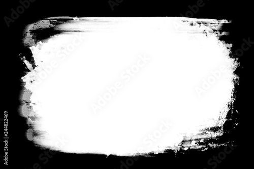 Abstract Decorative Black & White Edge. Type Text Inside, Use as Overlay or for Layer Mask	