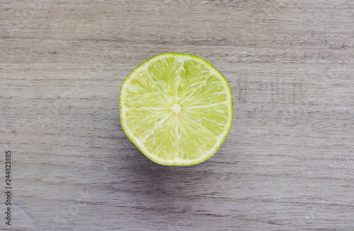 lime on wooden background