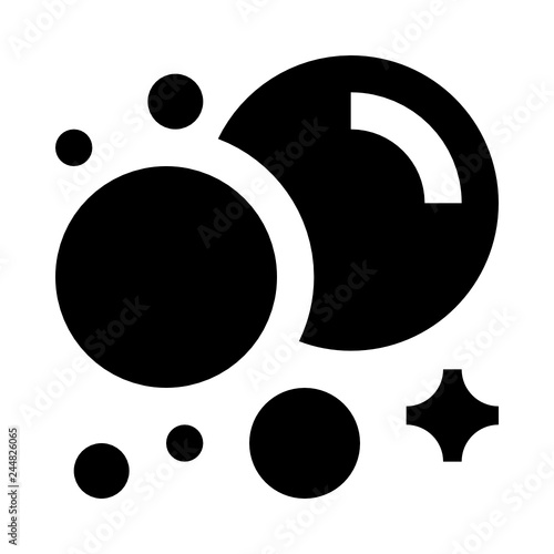 Bubbles foam cleanness