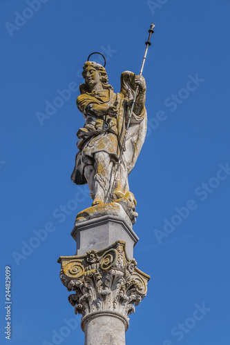 The Triumph of Saint Raphael (Triunfo de San Rafael) - monument to Archangel Raphael built in the seventeenth century in Cordoba next to the Mosque-Cathedral. Spain. photo