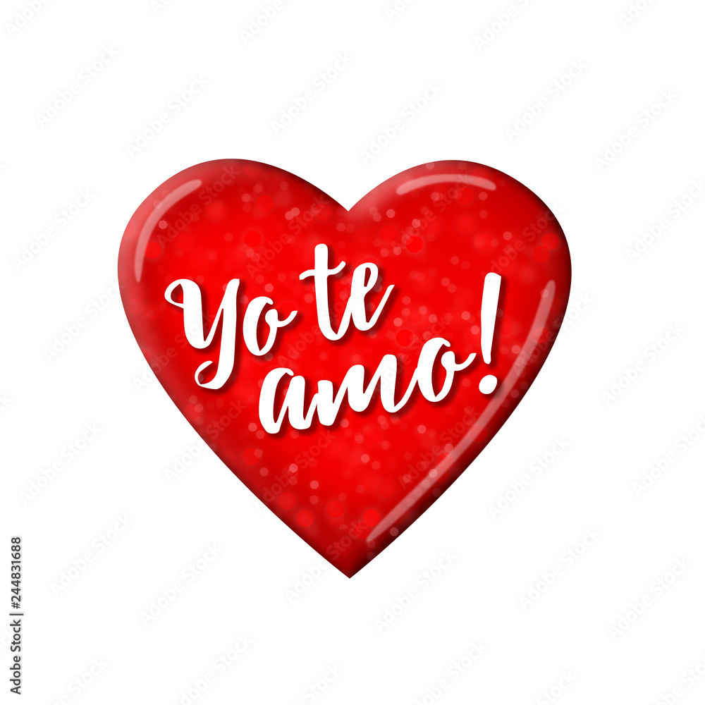 Yo te amo – Valentine's card