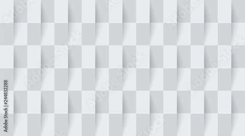 Grey and white abstract geometric background with checkered pattern.