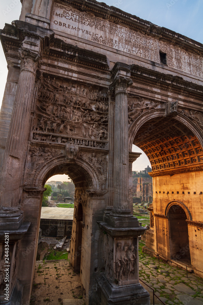 Fototapeta premium Old Vatican Town of Rome, Italy in Europe
