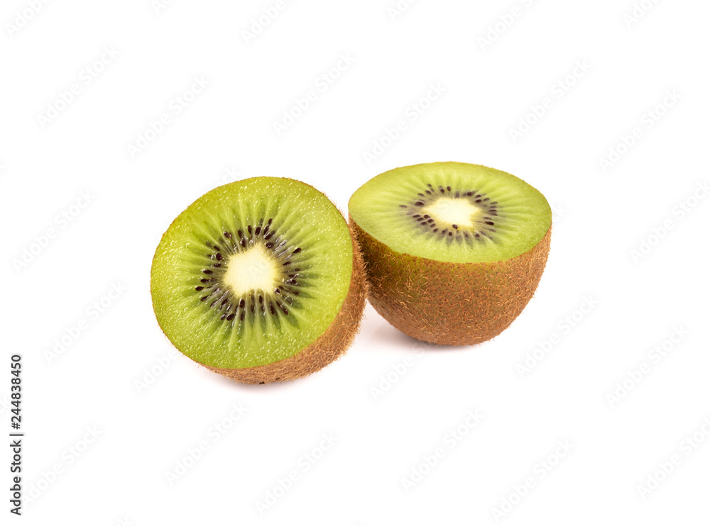 Slice kiwi isolated on white background Slice kiwi isolated on white background