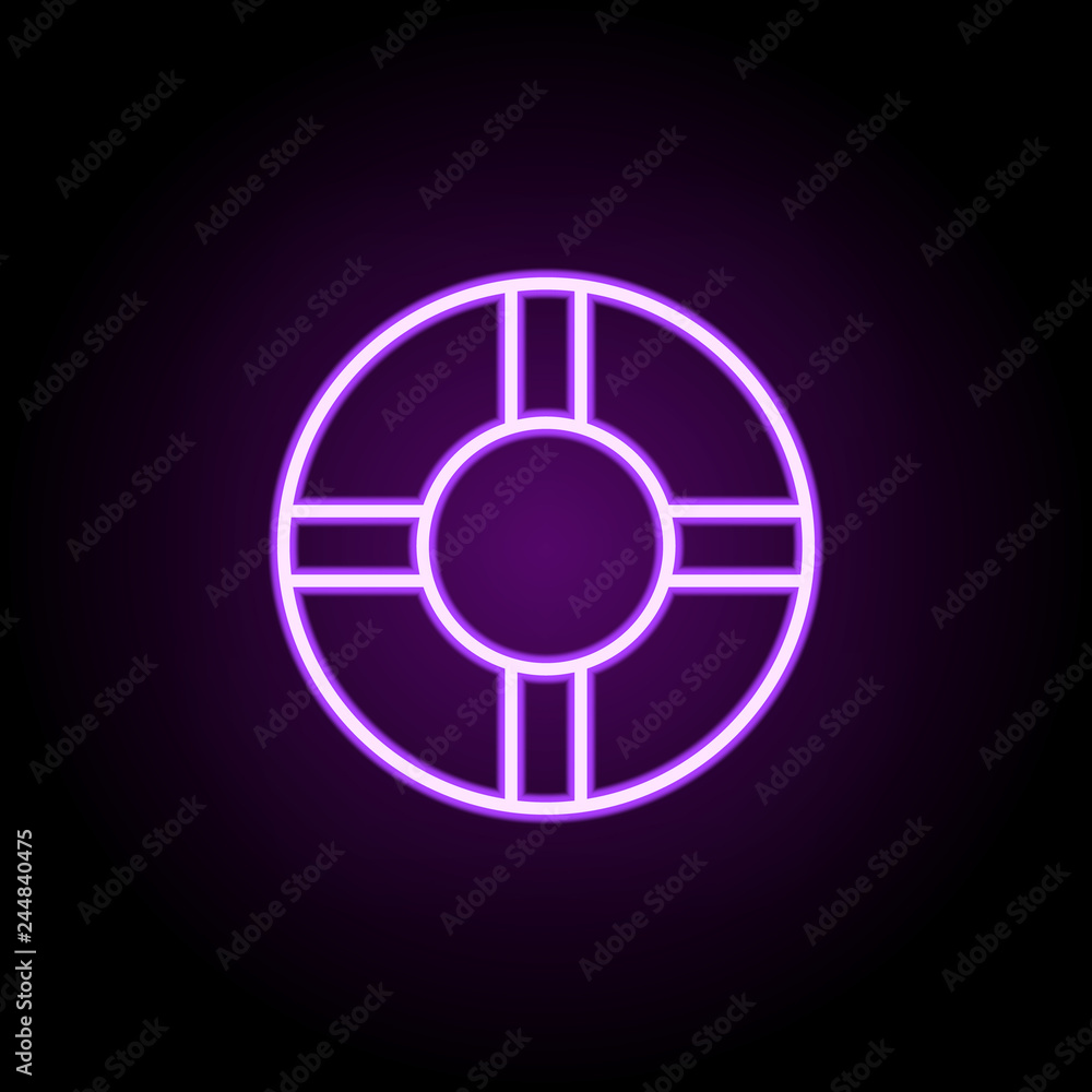 Lifebuoy icon. Elements of startups in neon style icons. Simple icon for websites, web design, mobile app, info graphics Lifebuoy icon. Elements of startups in neon style icons. Simple icon for websites, web design, mobile app, info graphics