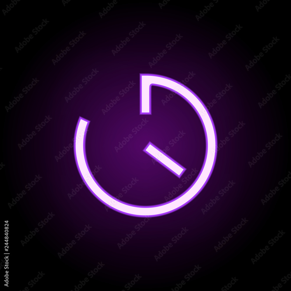 Timer Clock icon. Elements of web in neon style icons. Simple icon for websites, web design, mobile app, info graphics Timer Clock icon. Elements of web in neon style icons. Simple icon for websites, web design, mobile app, info graphics