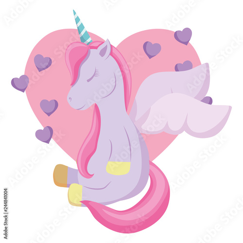 Cute unicorn design © djvstock