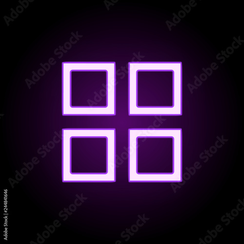 annexes icon. Elements of web in neon style icons. Simple icon for websites, web design, mobile app, info graphics