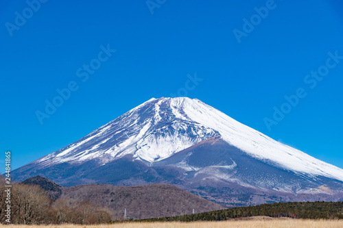 冬の富士山 静岡県裾野市