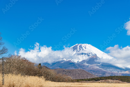 快晴の富士山 冬 静岡県裾野市
