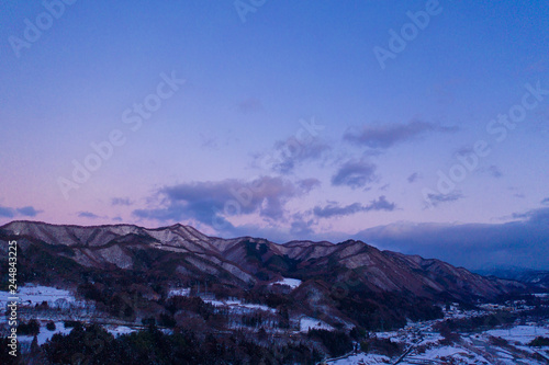 冬山・空撮