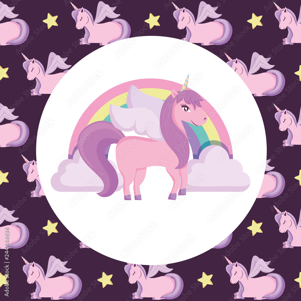 Rainbow and unicorns design Rainbow and unicorns design