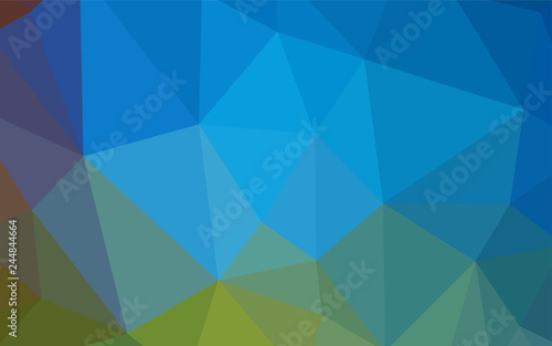 Light BLUE vector abstract mosaic backdrop.