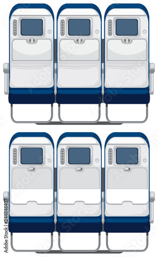 Back of airplane seat